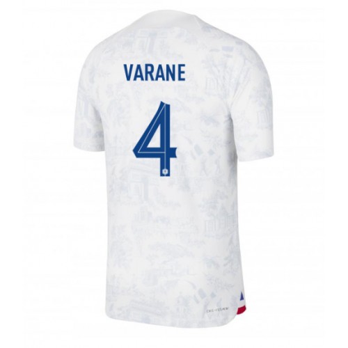 Pánský Fotbalový dres Francie Raphael Varane #4 MS 2022 Venkovní Krátký Rukáv